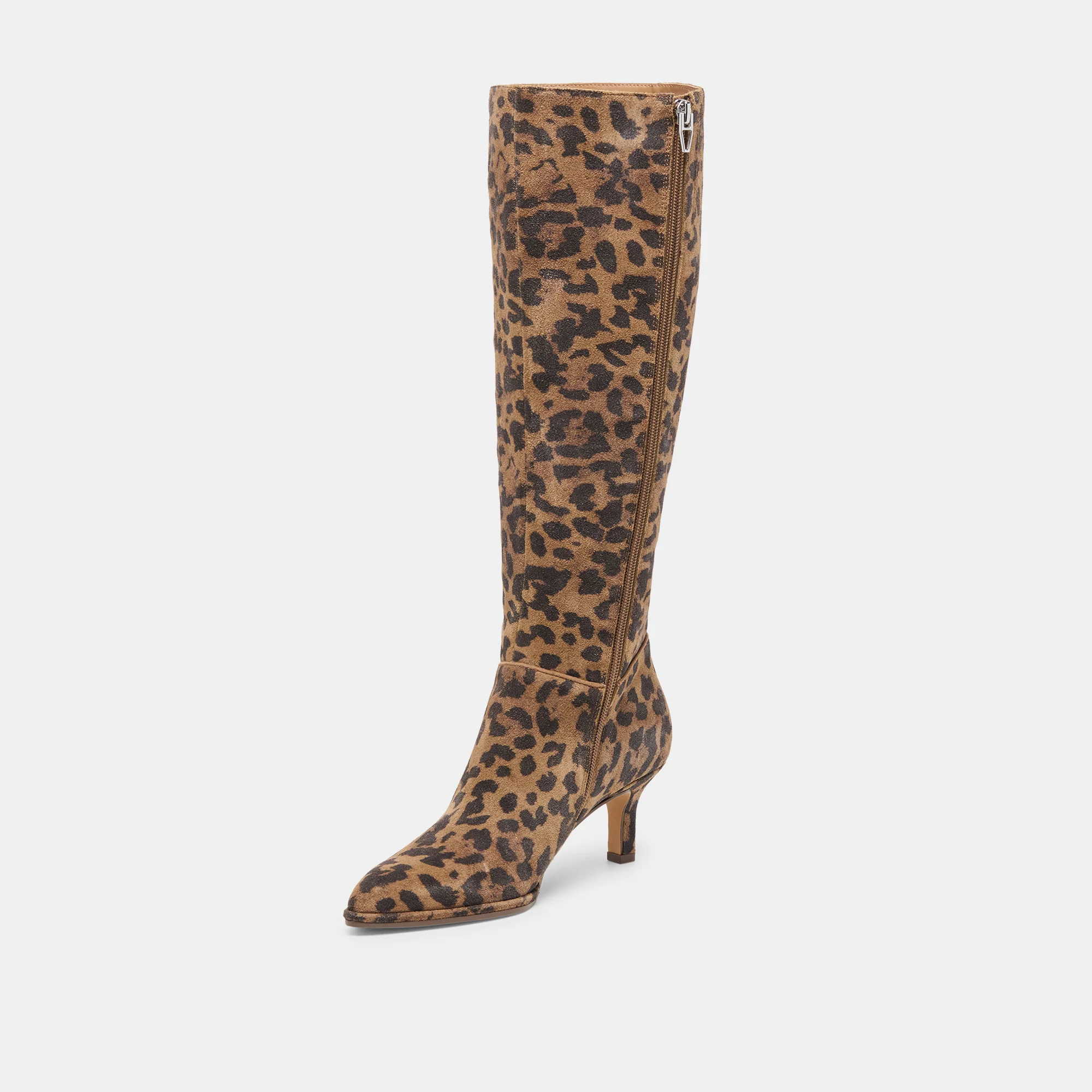 ALDY BOOTS BROWN LEOPARD PRINTED SUEDE - Image 4