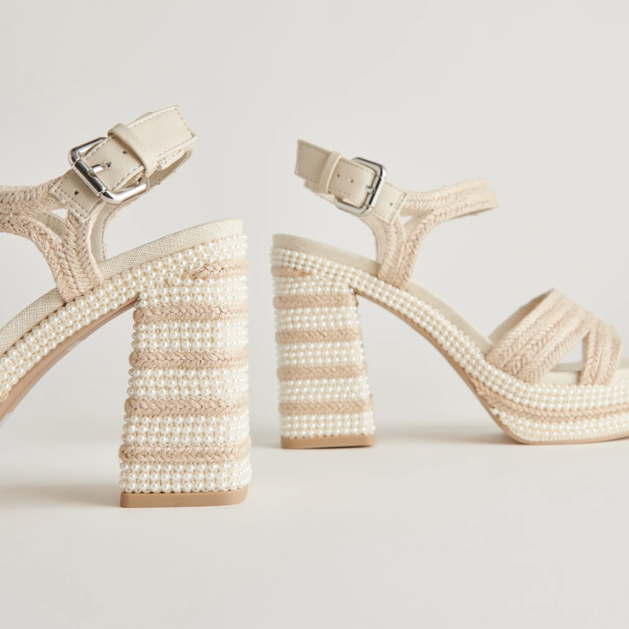 ANIRA PEARL HEELS IVORY PEARLS - Image 4