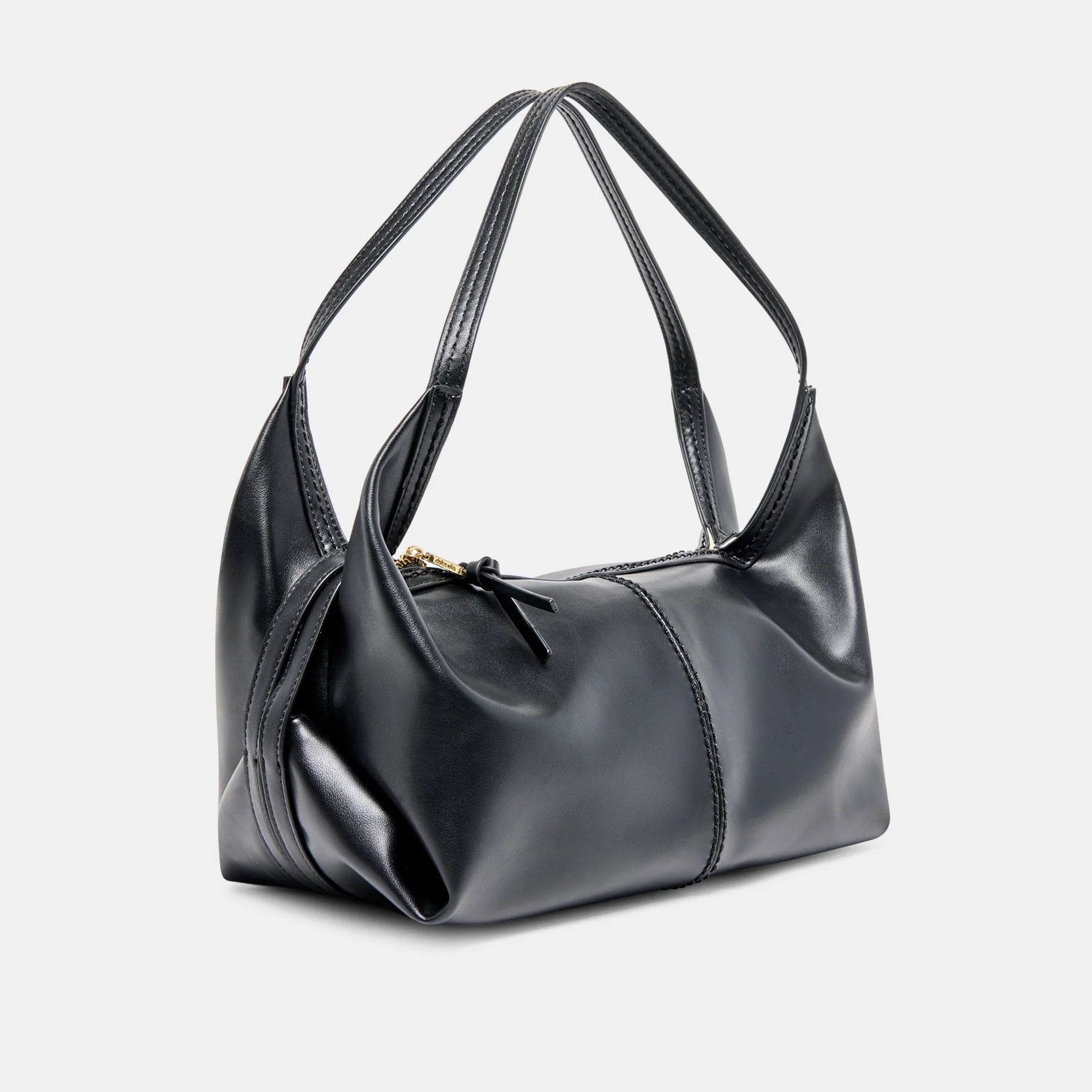 BILLY SHOULDER BAG BLACK LEATHER - Image 5