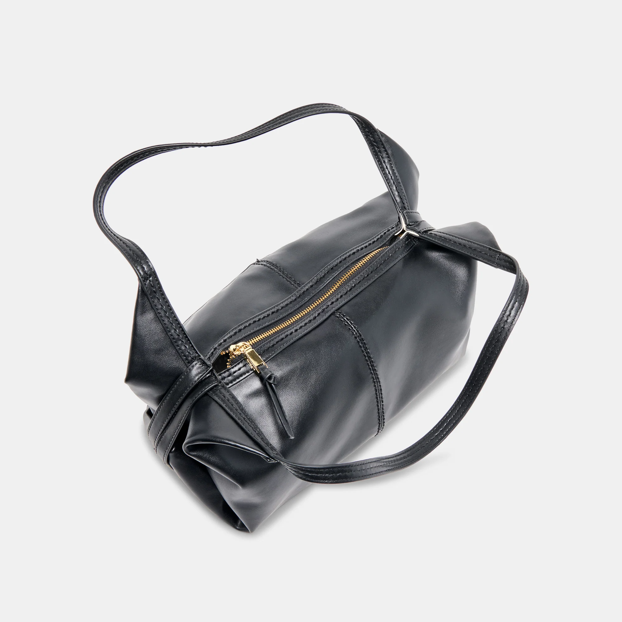 BILLY SHOULDER BAG BLACK LEATHER - Image 6