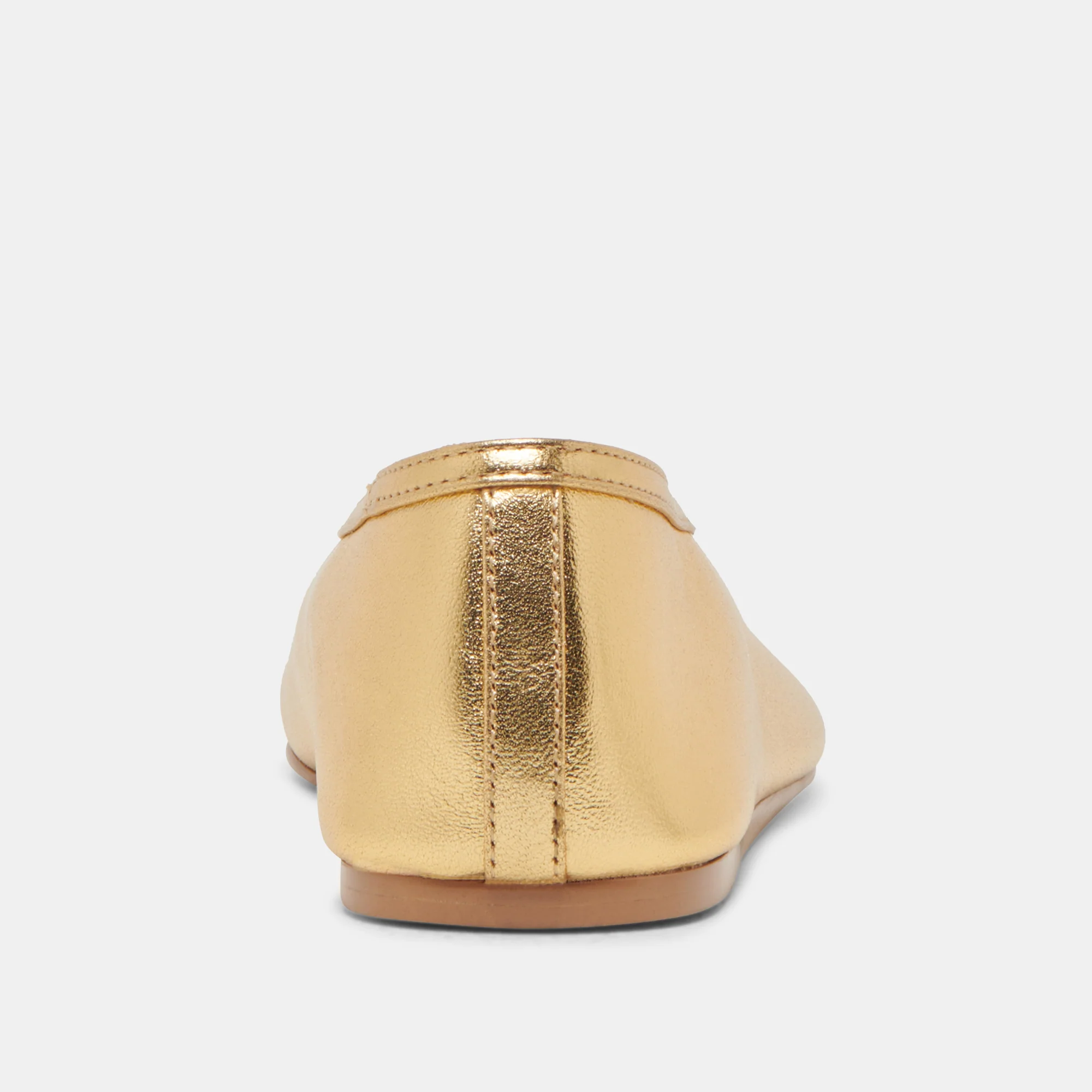 BRAIDY BALLET FLATS GOLD METALLIC LEATHER - Image 7