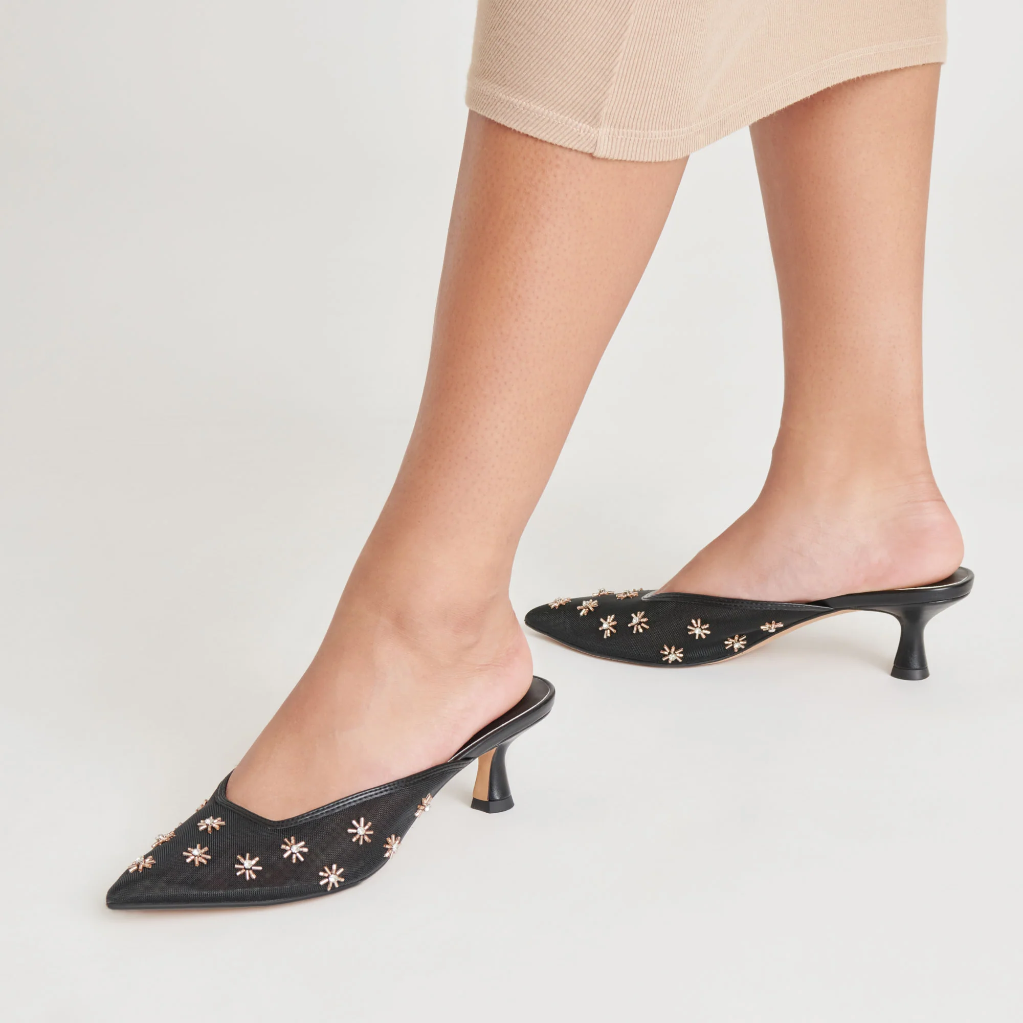 CLARA HEELS BLACK MESH - Image 2