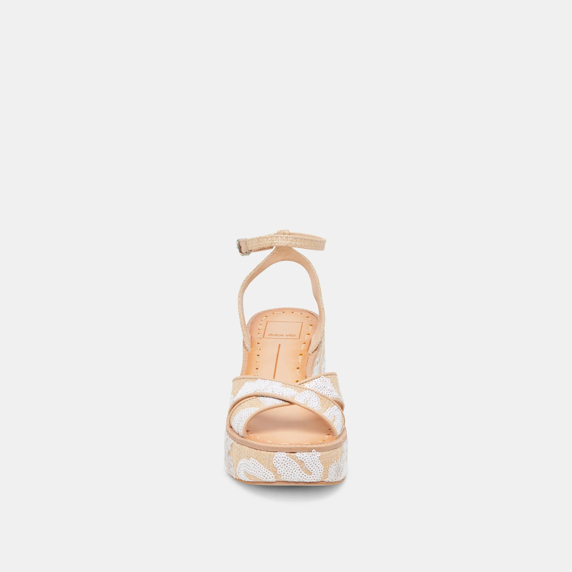 ENIKO HEELS NATURAL MULTI FLORAL SEQUIN - Image 6