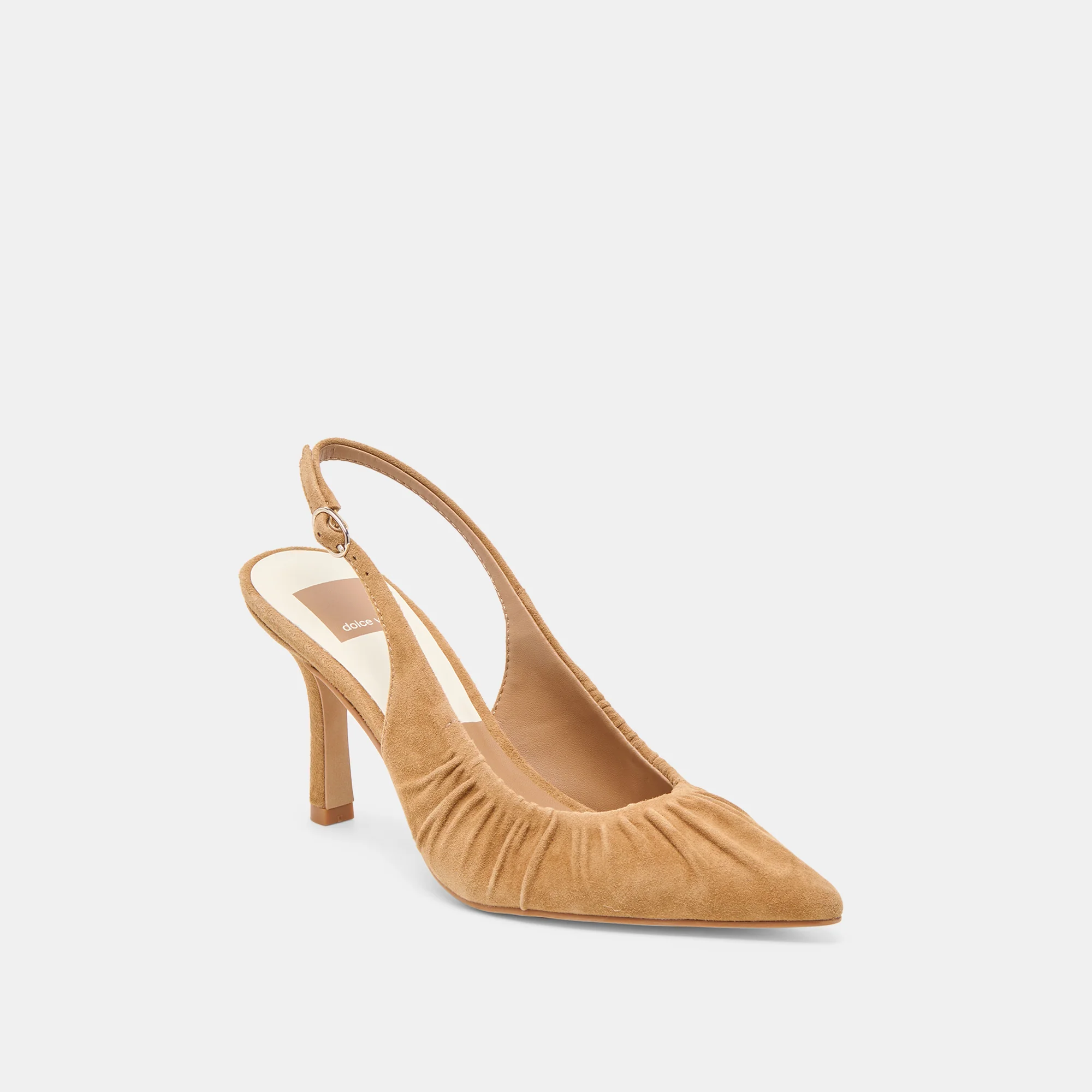 KEIRA HEELS LT BROWN SUEDE - Image 2