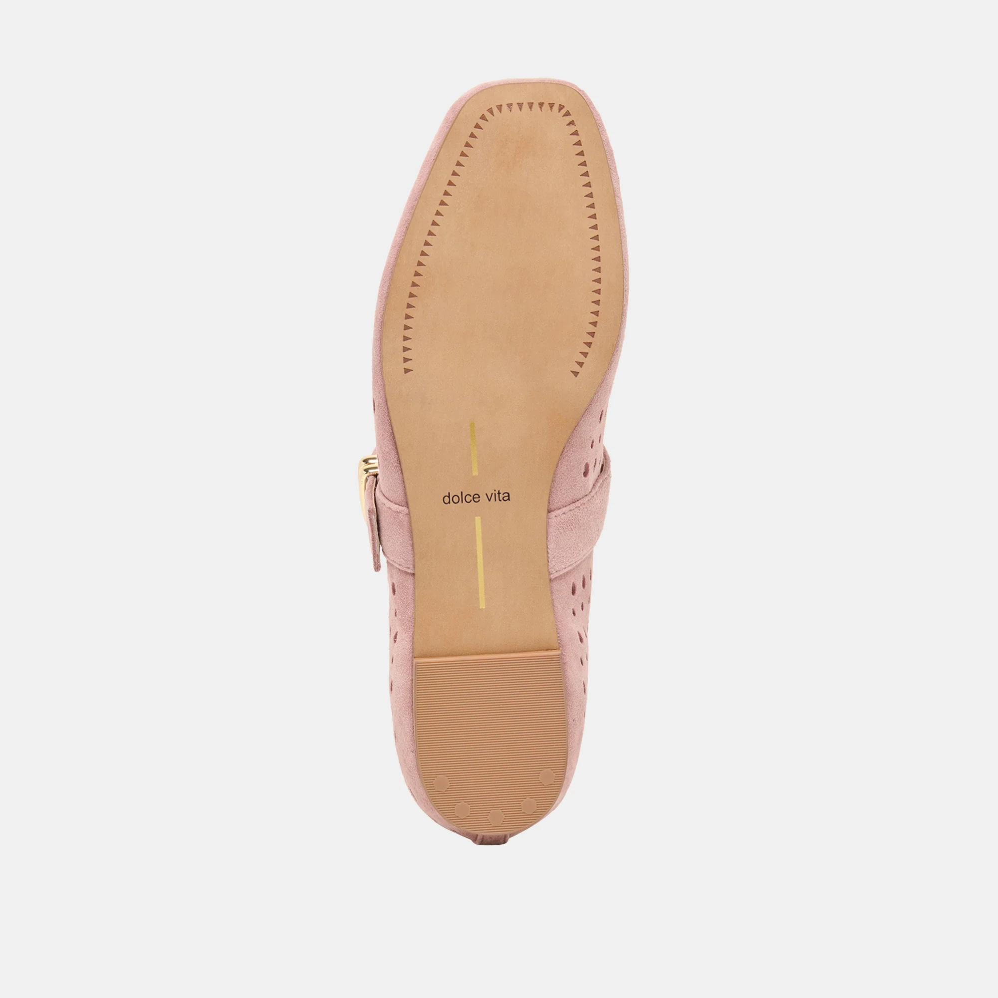 MIKELA BALLET FLATS PINK PERFORATED SUEDE - Image 9