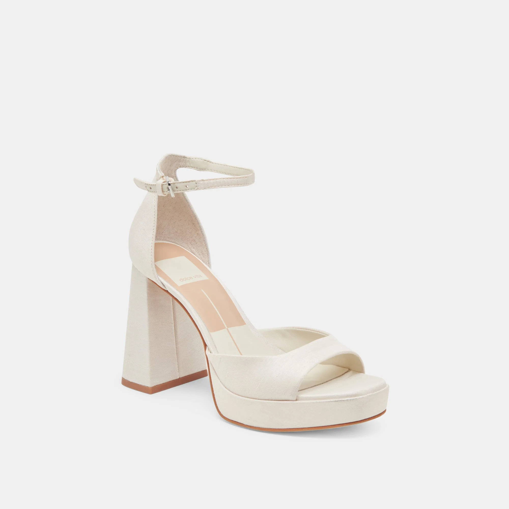 PANDRO HEELS WHITE SATIN - re:vita - Image 2