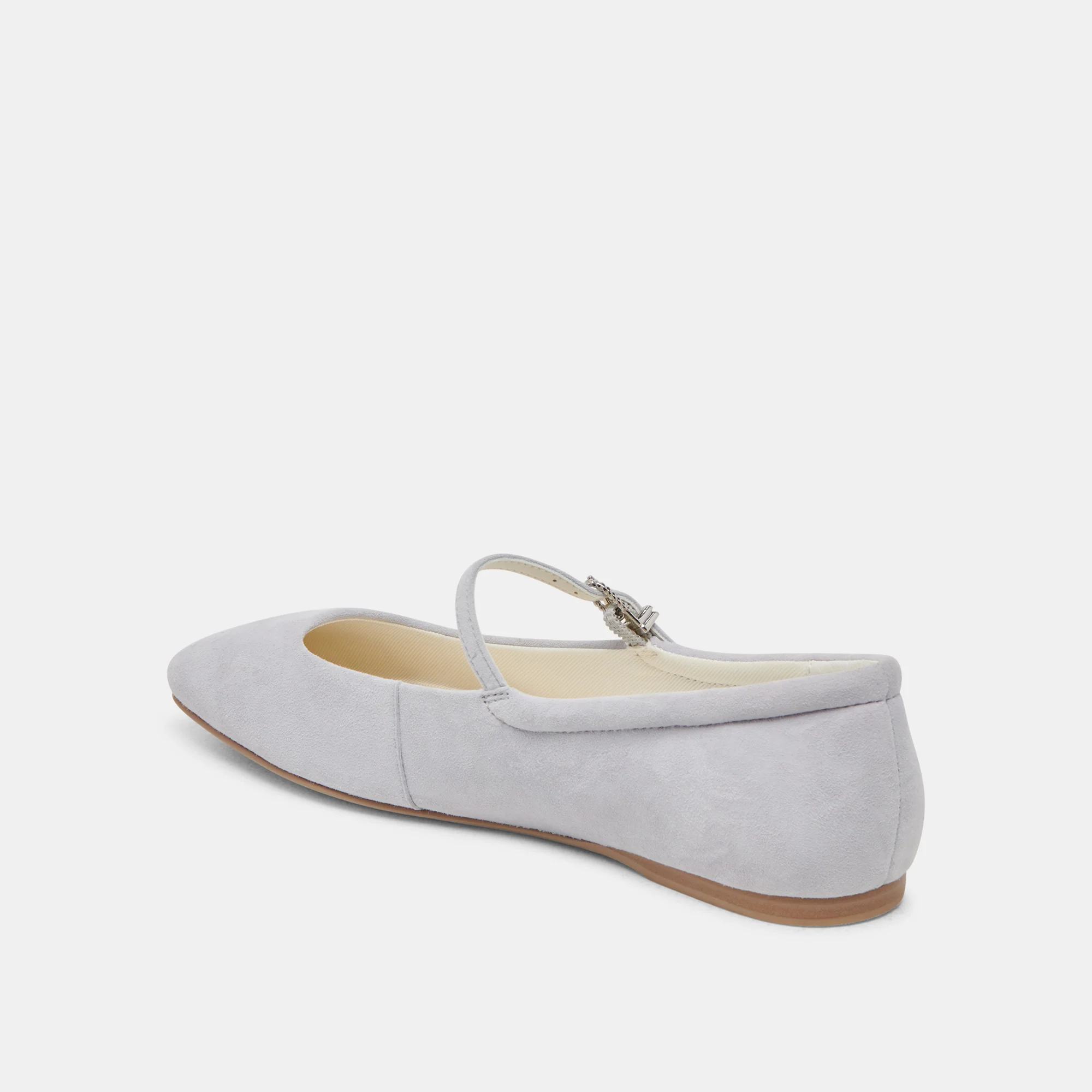 REYES BALLET FLATS DUSTY BLUE SUEDE - Image 5