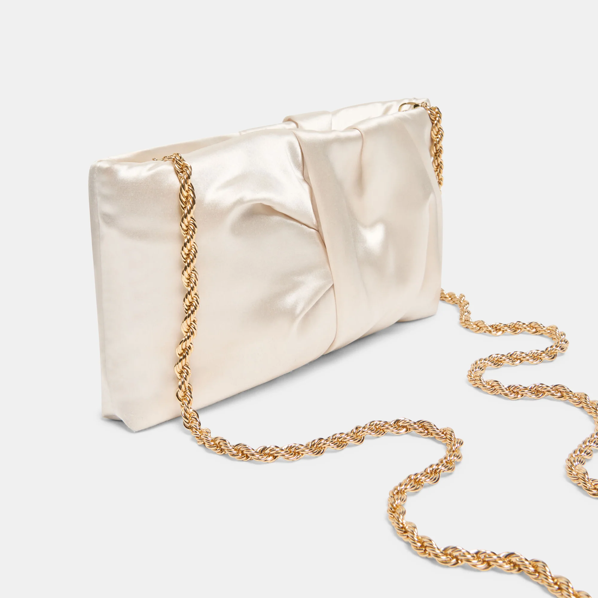 ROZEY CLUTCH WHITE SATIN - Image 3