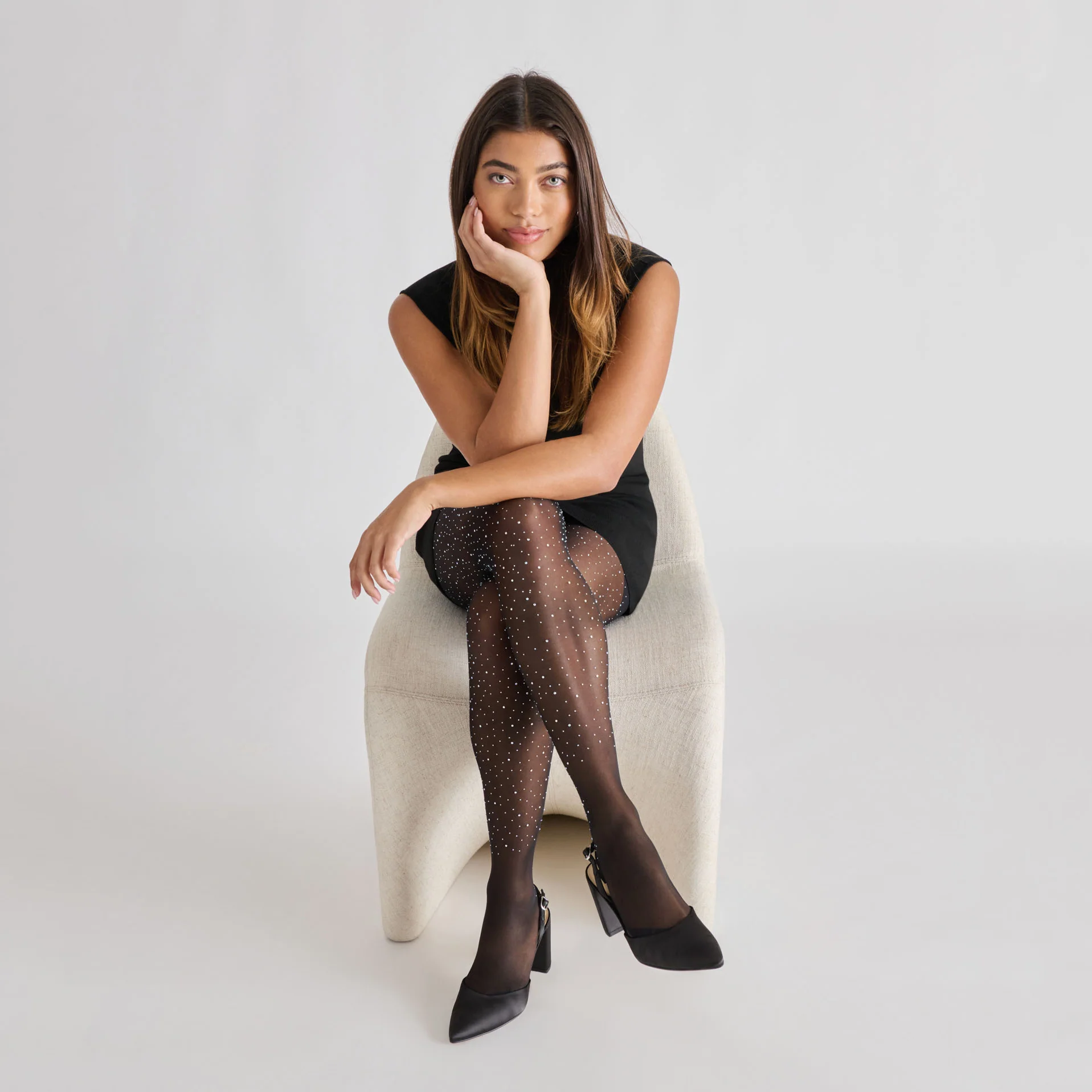 SPARKLE TIGHTS BLACK - Image 3