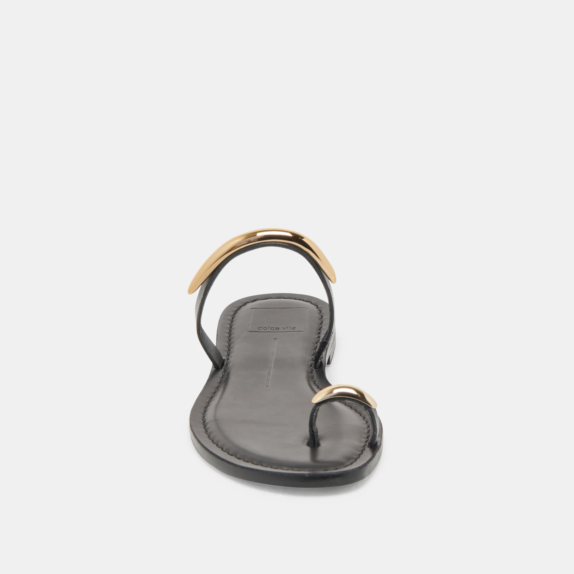 WINK WIDE SANDALS BLACK LEATHER - Image 6
