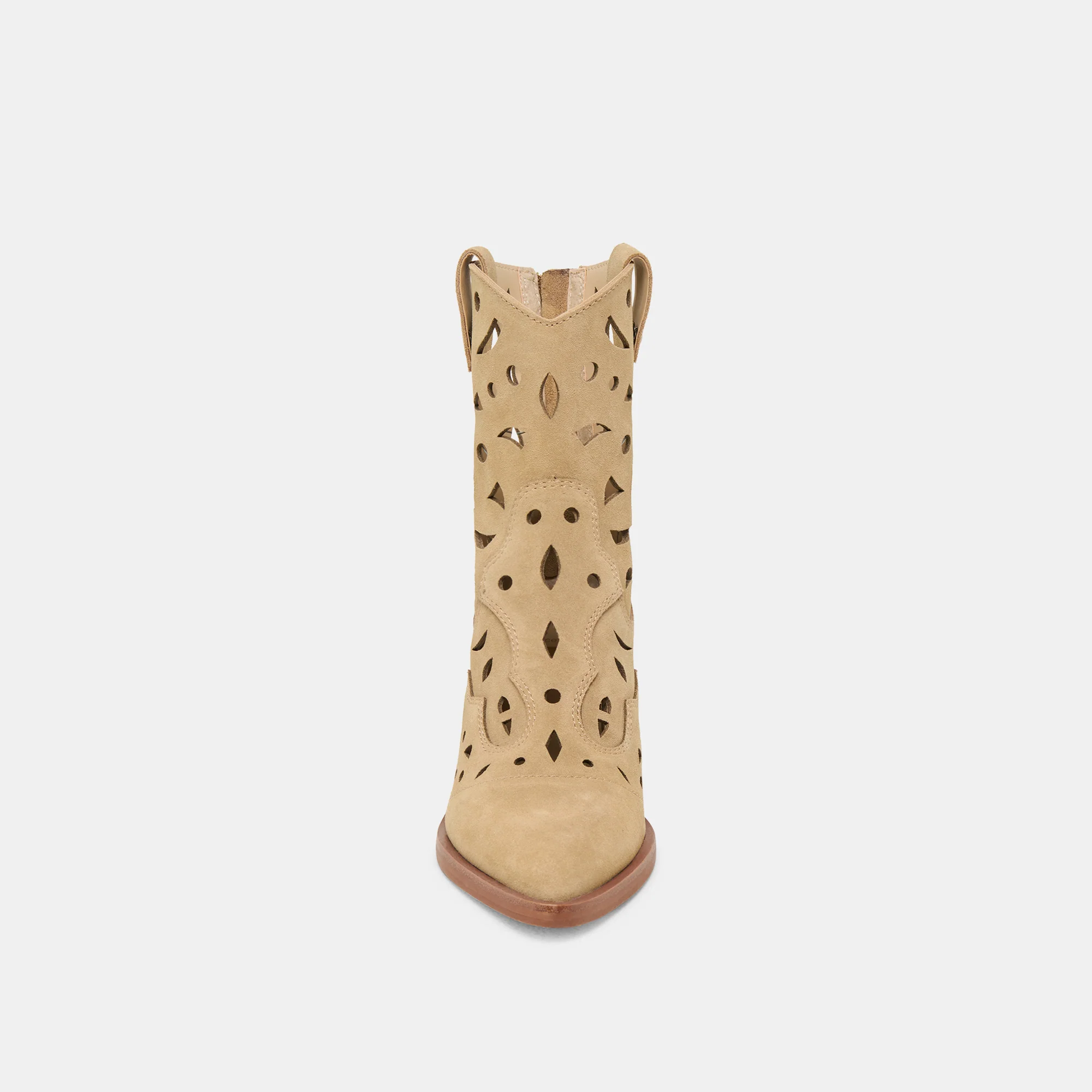 ZENOBI BOOTIES DK TAUPE SUEDE - Image 8