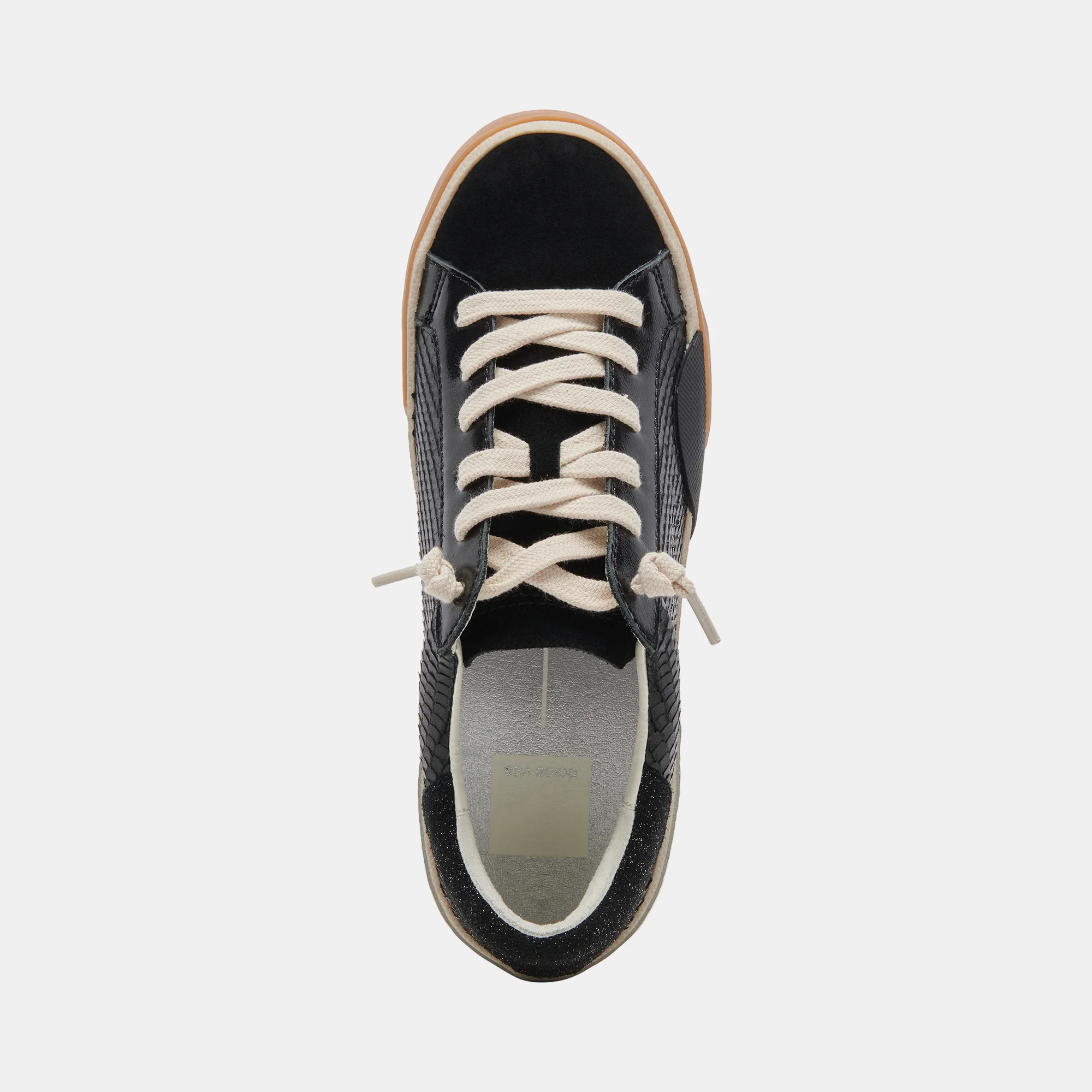 ZINA SNEAKERS ONYX EMBOSSED LEATHER - Image 9