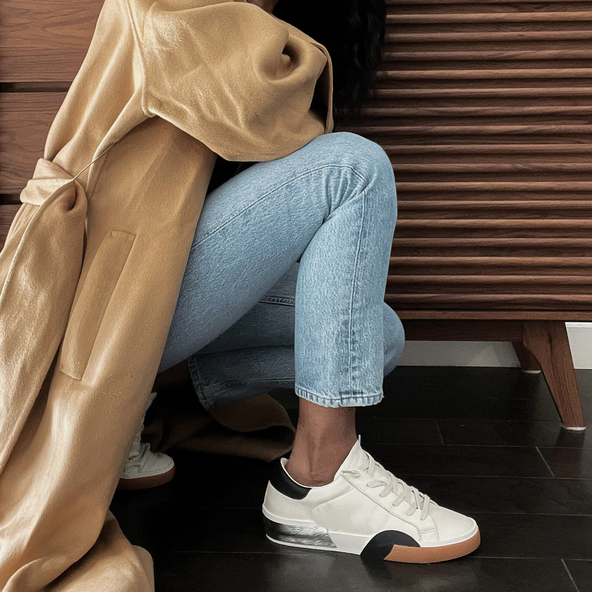 ZINA SNEAKERS WHITE BLACK LEATHER - Image 2